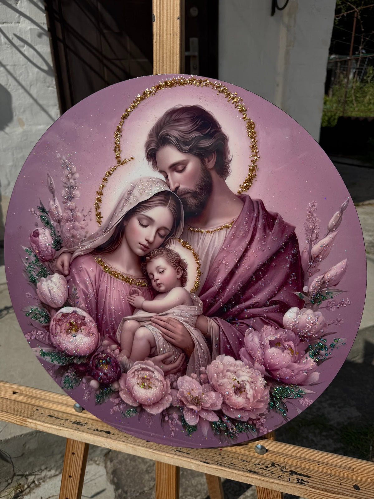 Cuadro religioso suave CrystalPrintArt para el dormitorio.