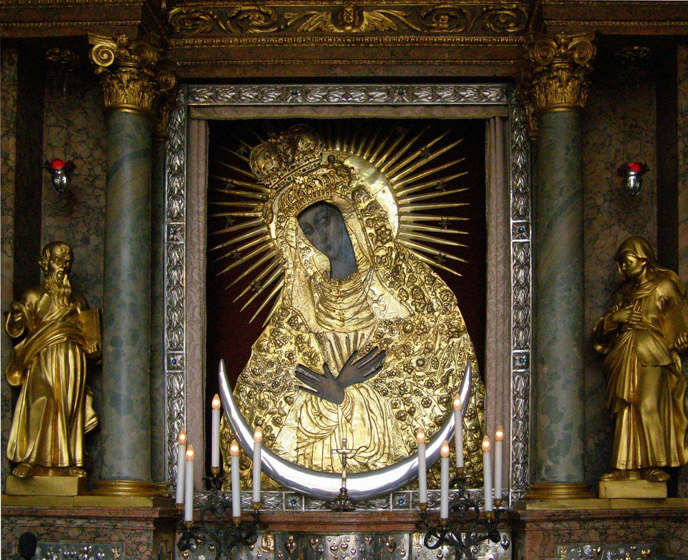 Historical image of the Virgin of Ostrobram in Vilnius