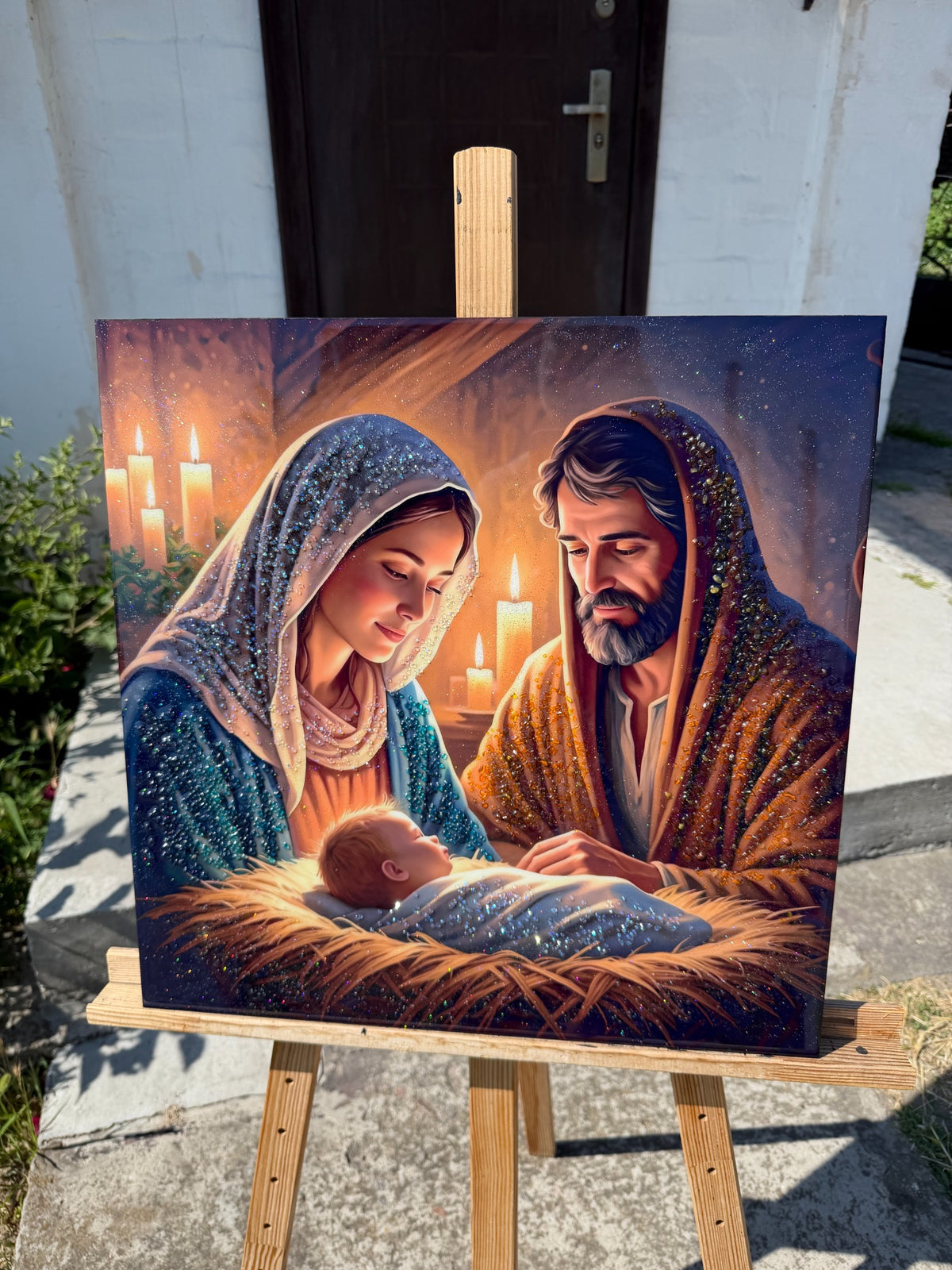 Holy Family - Christmas light