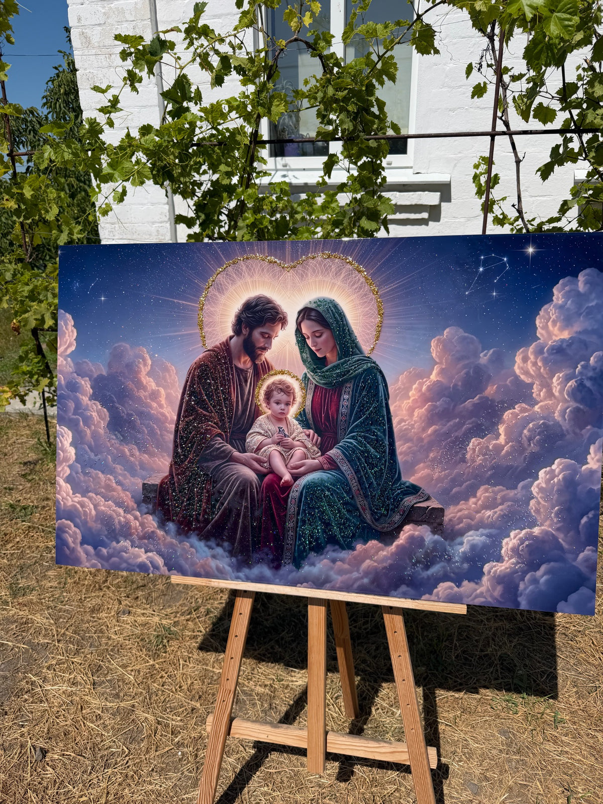 Holy Family - Heavenly Unity, religious picture CrystalPrintArt