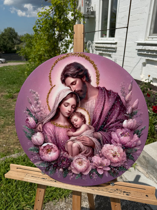 The Holy Family is a peony glow