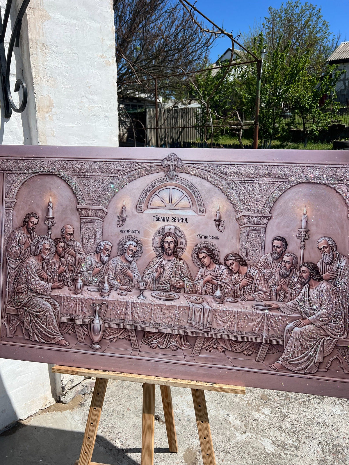 The Last Supper - bas-relief composition CrystalPrintArt