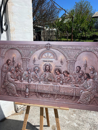 The Last Supper - bas-relief composition CrystalPrintArt
